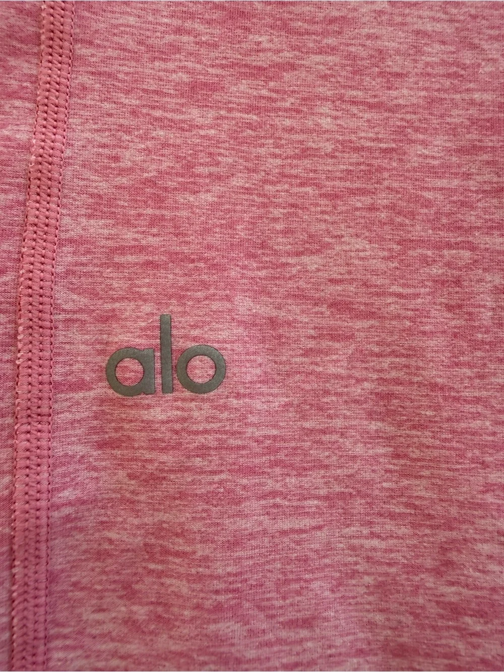 ALO Yoga brushed soft stretch Pink High-Rise Leggings - Picture 3 of 6